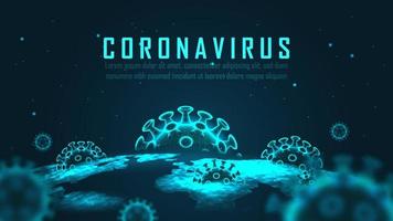 Design des globalen Pandemie-Ausbruchs des Virus vektor
