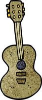 Cartoon-Doodle alte Gitarre vektor