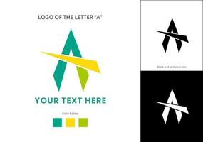 enkel logotyp av de brev en vektor