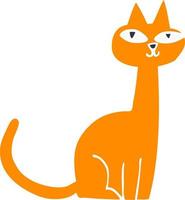 tecknad doodle katt vektor