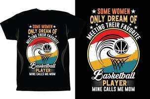 Basketball kostenlose Vektorgrafiken und T-Shirt-Design vektor