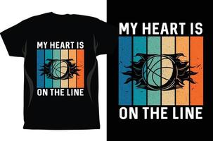 Basketball kostenlose Vektorgrafiken und T-Shirt-Design vektor