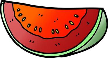 Cartoon-Doodle-Wassermelone vektor