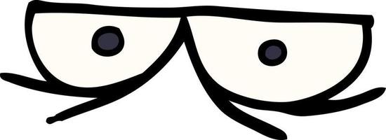 Cartoon-Doodle starrende Augen vektor