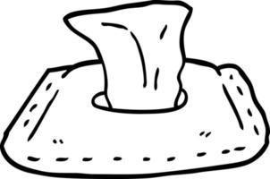 Strichzeichnung Cartoon-Toilettentücher vektor