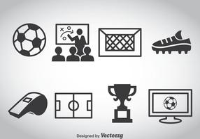 Fußball Element Icons Vektor
