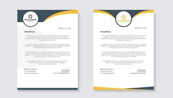 neue, moderne, elegante Briefkopfvorlage für stationäres Design für Unternehmen vektor