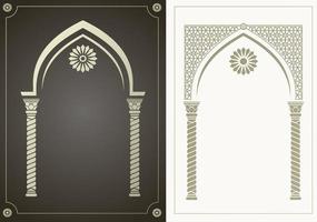 arabisk stil arch set vektor