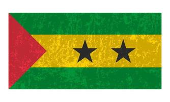 Flagge von Sao Tome und Principe, offizielle Farben und Proportionen. Vektor-Illustration. vektor