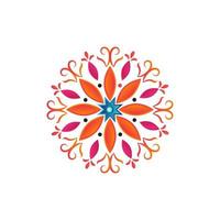 bunte Mandalas für Malbuch. dekorative runde Ornamente. ungewöhnliche Blütenform. orientalischer Vektor, Muster. Vektor handgezeichnetes Doodle-Mandala mit Herzen. ethnisches mandala mit bunter verzierung