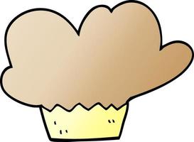 Cartoon-Doodle-Muffin vektor