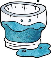 Cartoon-Doodle altes Wasserglas vektor