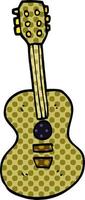 Cartoon-Doodle alte Gitarre vektor
