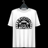 Fahrrad-T-Shirt-Design vektor