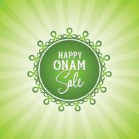 Happy Onam Sale bietet Premium-Logo, Symbol, Schild, Banner, Poster, Tag, Aufkleberdesign. vektor