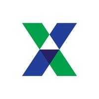 Buchstabe x-Logo-Design-Vorlage vektor