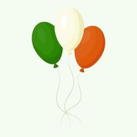 Luftballons für den Feiertag von st. Patricks Tag. Vektor-Illustration isoliert auf weißem Hintergrund. vektor