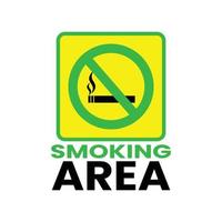 vektor symbol av en rökning område. lämplig för använda sig av i offentlig platser var rökning är tillåtet. rökning lägga märke till. rökning område.