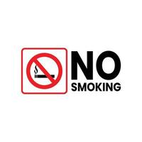 vektor Nej rökning symbol. lämplig för använda sig av i offentlig platser var rökning är inte tillåten. Nej rökning lägga märke till. stanna kvar friska utan cigarett rök.