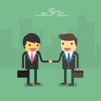 Handshake der Geschäftspartnerschaft vektor