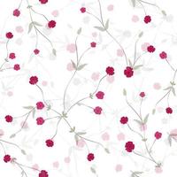 elegantes kleines nahtloses Blumenmuster der rosa Knospe vektor