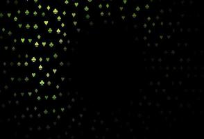 dunkelgrüner Vektorhintergrund mit Kartenzeichen. vektor