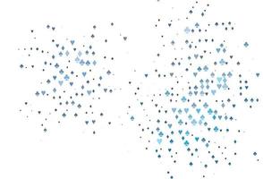 hellblaue Vektorabdeckung mit Glücksspielsymbolen. vektor