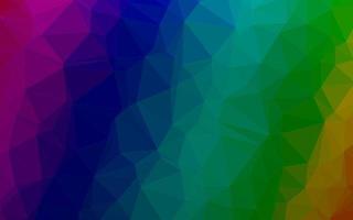 dunkles mehrfarbiges, abstraktes Mosaikmuster des Regenbogenvektors. vektor