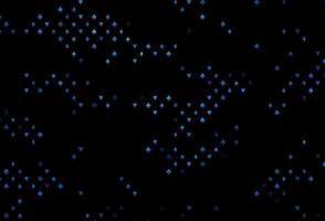 dunkelblauer Vektorhintergrund mit Kartenzeichen. vektor