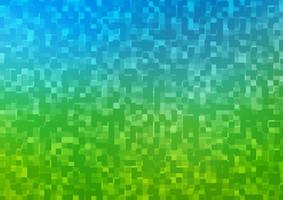 ljusblå, grön vektor mall med kristaller, rektanglar.