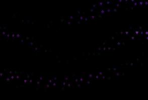 dunkelviolettes Vektorlayout mit Kartenelementen. vektor