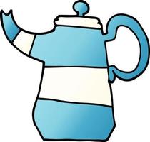 Cartoon-Doodle-Kaffeekanne vektor