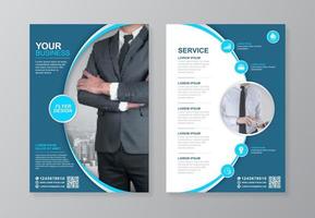 Corporate Business Cover, A4-Vorlage auf der Rückseite und flache Symbole für ein Berichts- und Broschürendesign, Flyer, Banner, Prospektdekoration für den Druck und Präsentationsvektorillustration vektor