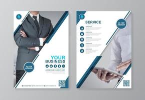 Corporate Business Cover, A4-Vorlage auf der Rückseite und flache Symbole für ein Berichts- und Broschürendesign, Flyer, Banner, Prospektdekoration für den Druck und Präsentationsvektorillustration vektor