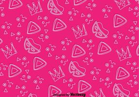 Urlaub Purim Pink Background Pattern vektor