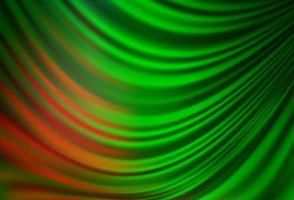 hellgrüne, rote Vektorvorlage mit abstrakten Linien. vektor