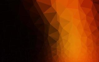 mörk orange vektor abstrakt polygonalt omslag.