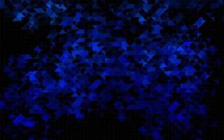 mörkblå vektormall med kristaller, trianglar. vektor
