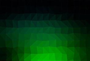 mörkgrön vektor månghörnigt bakgrund.