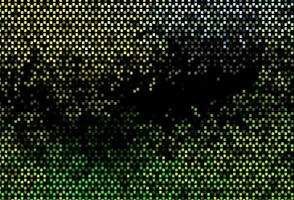 dunkelgrünes, gelbes Vektormuster mit Kristallen, Rechtecken. vektor