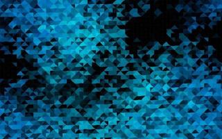 dunkelblaue Vektorschablone mit Kristallen, Dreiecken. vektor