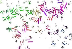 helles mehrfarbiges, regenbogenförmiges Vektorlayout mit flachen Linien. vektor