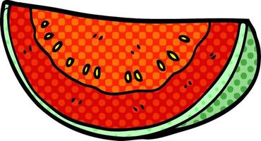 Cartoon-Doodle-Wassermelone vektor