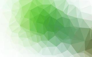 ljusgrön vektor lysande triangulär mall.