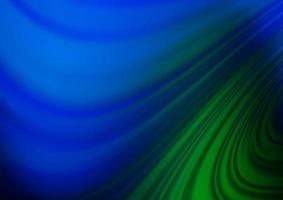 mörkblå, grön vektor abstrakt suddigt mönster.
