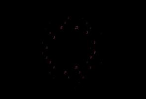 dunkelrosa Vektorhintergrund mit Musiksymbolen. vektor