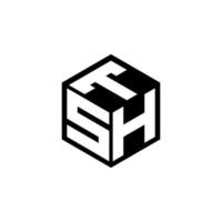 sht-Buchstaben-Logo-Design mit weißem Hintergrund in Illustrator. Vektorlogo, Kalligrafie-Designs für Logo, Poster, Einladung usw. vektor