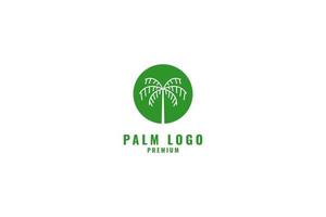 Palm-Logo-Design-Vektor-Illustration-Idee vektor