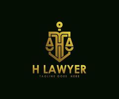 Logo-Vorlage für Rechtsanwälte vektor