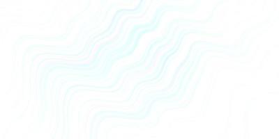 hellblaue Vektorschablone mit gebogenen Linien. vektor